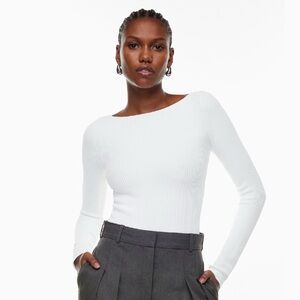 Aritzia Babaton Scuplt Knit Opus Longsleeve (Black)
